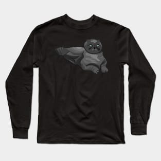 Dark Gray Cat Long Sleeve T-Shirt